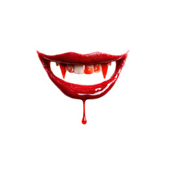 Vampire fangs blood dripping red lips smile horror fantasy teeth