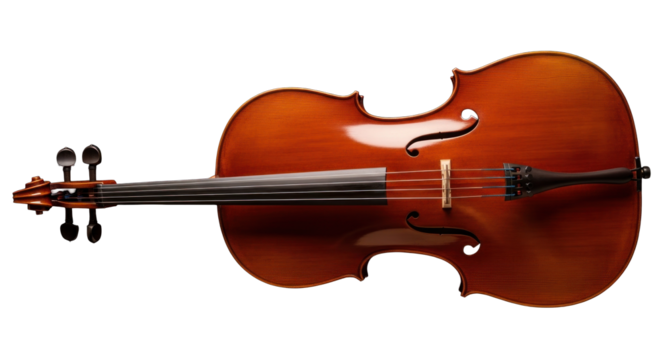 Classical cello resting on a black backdrop showcases craftsmanship and elegance of string