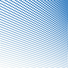 Blue polkadot halftone abstract background vector image design with dotted pattern