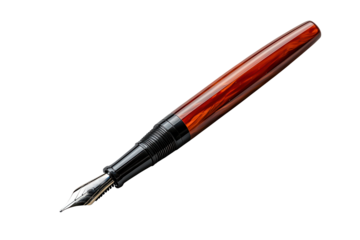 Elegant fountain pen showcasing classic craftsmanship with a polished wooden barrel designed for a timeless writing experience