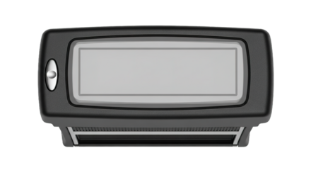 Modern Black Rectangular Electronic Device Display
