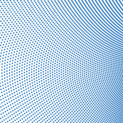 Blue polkadot halftone abstract background vector image design with dotted pattern