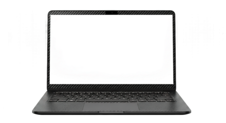 Black Laptop Blank Screen Modern Technology Device