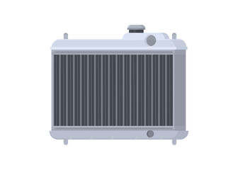 Fototapeta premium Car engine cooling radiator stock illustration