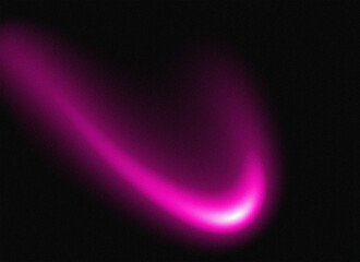 Glowing Pink Arc on Black