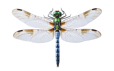 Dragonfly isolated on transparent background