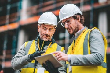Field Engineers Consulting — Two Workers with Tablet