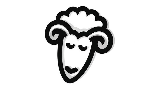 Cute sheep graphic design