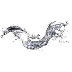 Dynamic water splash with sparkling droplets, ideal for beverage ads or refreshing design projects, captures motion and purity, perfect for conveying freshness