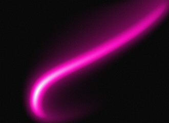 Glowing Pink Arc on Black