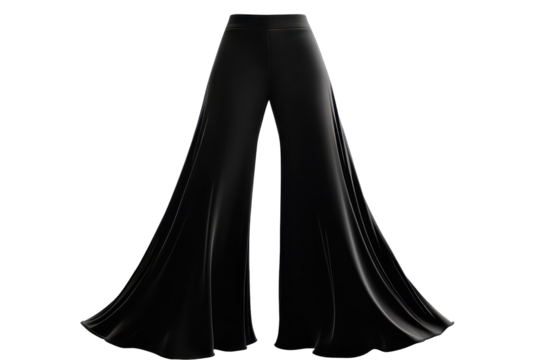 Stylish bell bottom pants designed with a modern flair, showcasing a unique silhouette suitable for various occasions including parties and casual outings