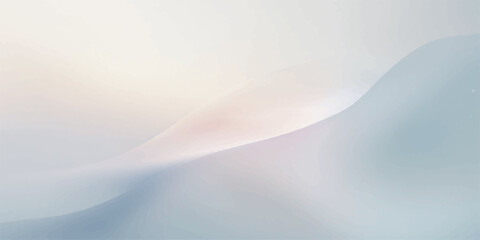 Naklejka premium An abstract vector illustration of smooth, flowing light blue lines and curves on a darker blue background creates a soft, dynamic wave pattern