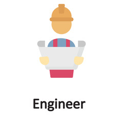 engineer Vector Icon which can easily modify or edit