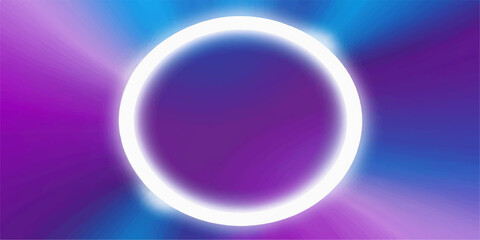 An abstract, colorful background with glowing purple and blue spheres and shiny round bubbles