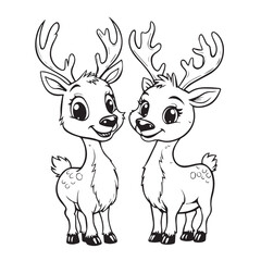 reindeer and deer