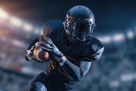 Exciting super bowl matchup featuring players showcasing intense action on the football field during the championship game in a vibrant stadium atmosphere