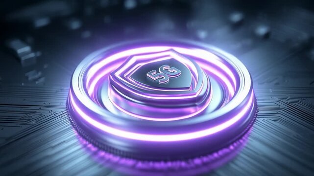 5G Network Security Shield Technology Futuristic