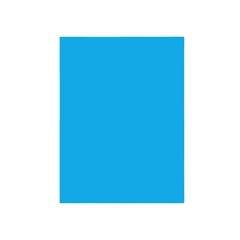 A vibrant, solid, cyan-colored rectangular shape stands out against a pure black backdrop.