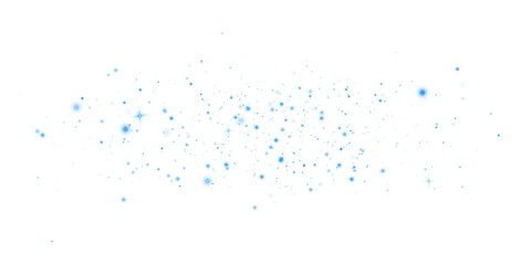 Magic shining blue dust. Powder dust light. Fine, shiny dust bokeh particles fall off slightly. Fantastic shimmer effect.