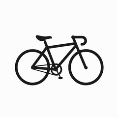 Obraz premium Sleek bicycle art conveys speed and movement in an illustrative silhouette