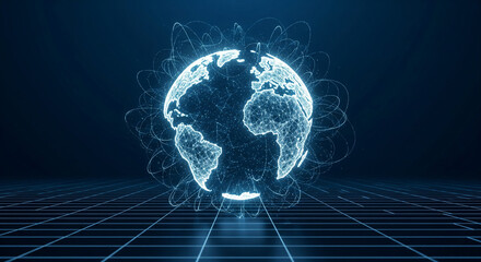 Global Digital Earth Network Visualization