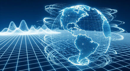 Global Digital Earth Network Visualization