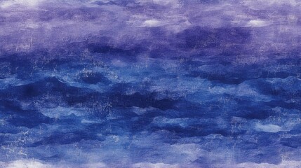 Abstract Watercolor Cloudscape: Evoking a sense of vastness and tranquility, this abstract watercolor painting showcases a mesmerizing gradient of blues.