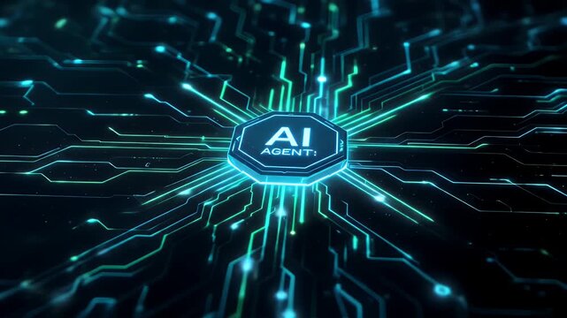 Ai Agent System Technology Automation Background Animation