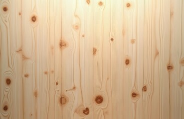 Fototapeta premium Light beige wood paneling with natural grain pattern, visible knots. This seamless background offers warm, rustic yet modern aesthetic, perfect for interior design, furniture, or construction themes.