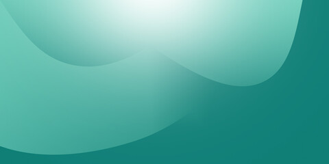 Illustration of a curved wave in green blue gradient