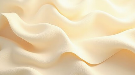 Obraz premium Creamy fabric waves soft texture image