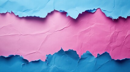 Obraz premium Abstract textured paper background, vibrant colors, torn edges. Creative graphic design element