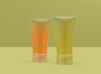 Clear Cosmetic Tubes