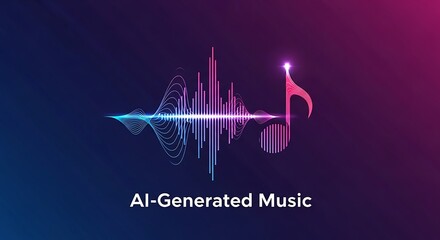 AI Generated Music Visualizer.