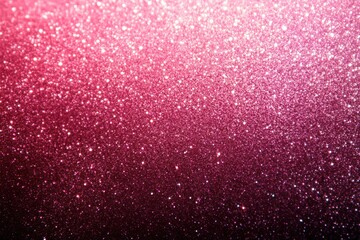 Close-up of sparkling pink glitter with shimmering particles creating a gradient effect from light to dark pink, evoking a festive and glamorous feeling