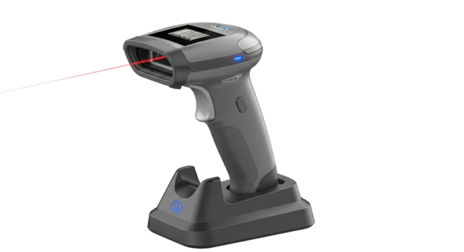 Wireless Barcode Scanner with Charging Cradle
