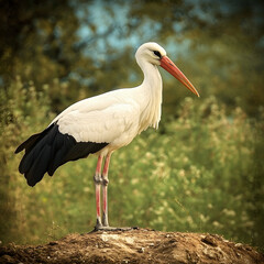 Fototapeta premium White Stork (Ciconia ciconia)