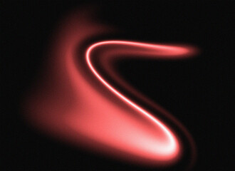 Abstract Red Light Trail on Black