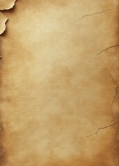 Worn and weathered old paper with torn edges and cracks, showing aged texture and a vintage, rustic feel