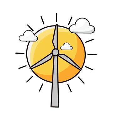 Wildmill and sun icon