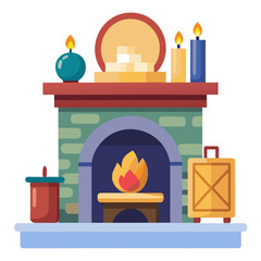 Cozy Living Interior Illustration