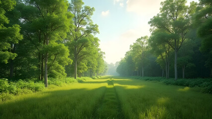 Obraz premium Tree Removal Green Corridors Wildlife Movement Enhancement