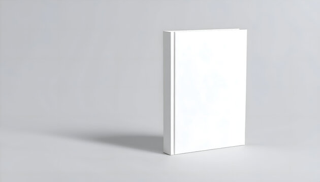 blank book cover mockup design. Closed book, magazine or notebook template with shadow. ideal for graphic design and branding
