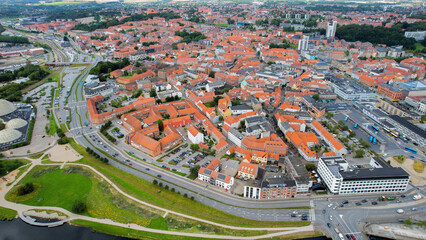 Aerial Panorama The Downtown The