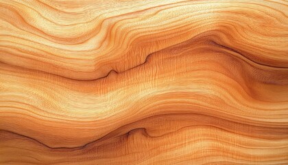 Close-up view of natural wood grain texture featuring smooth flowing lines and warm golden brown tones creating a sense of natural beauty and calm