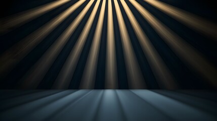 The image shows a dark background with rays of light shining down onto a reflective surface, creating a dramatic and somewhat mysterious atmosphere.