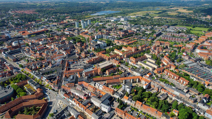 Aerial Panorama The Downtown The