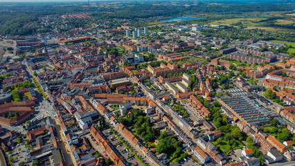 Aerial Panorama The Downtown The