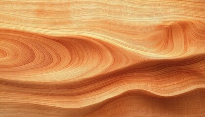 Obraz premium Smooth flowing layered sandstone rock formations with gentle curves and warm reddish tones creating a natural wave-like texture