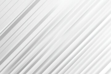 Obraz premium Diagonal lines create a dynamic visual effect on a clean white background, enhancing the sense of depth and movement in artistic design